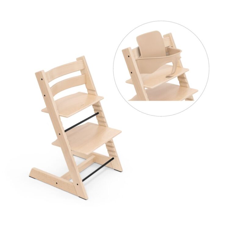 Scaun de masa pentru copii Stokke Tripp Trapp®lemn fag cu baby set GRATUIT
