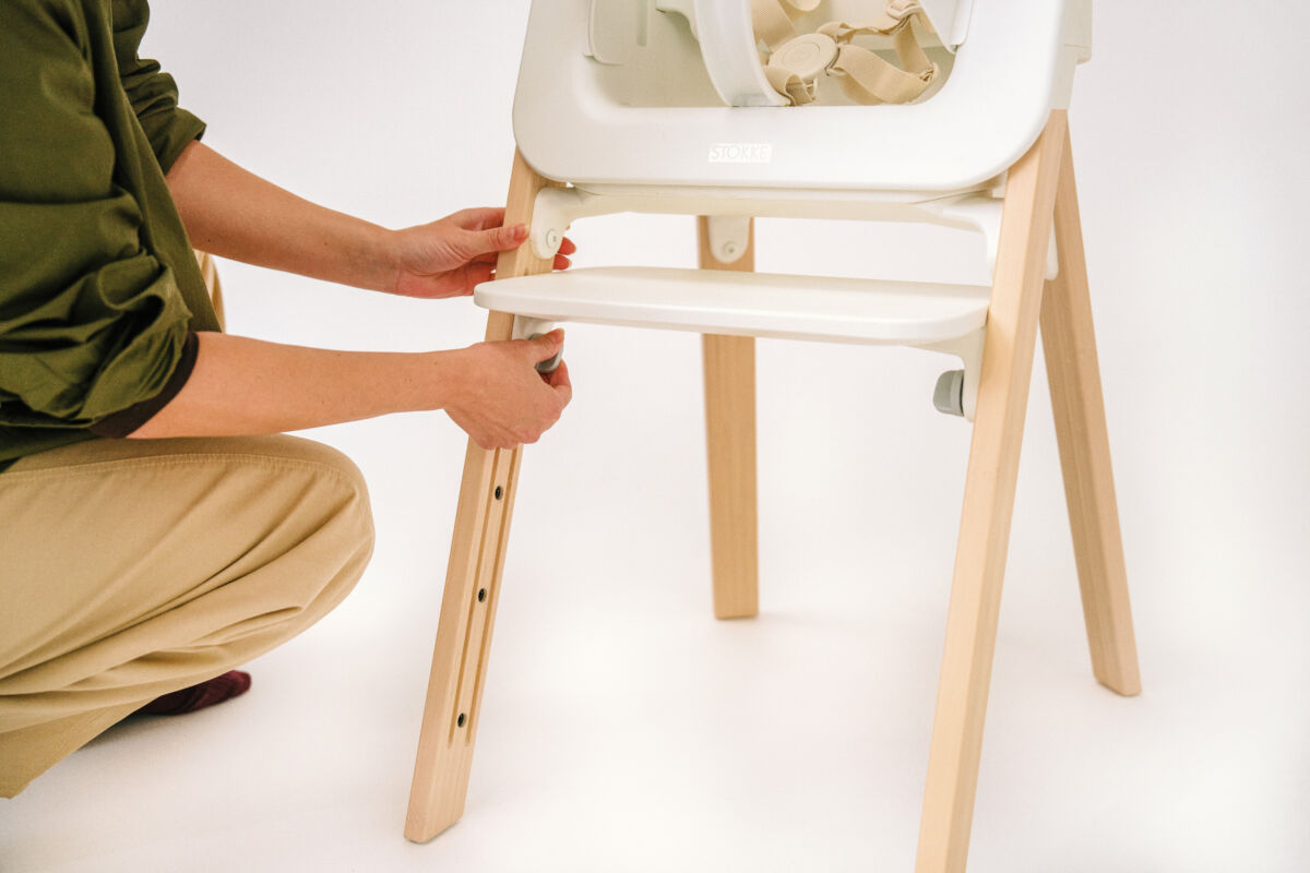 Scaun de masa pentru copii Stokke Steps™ cu baby set, tavita si centuri - imagine 4