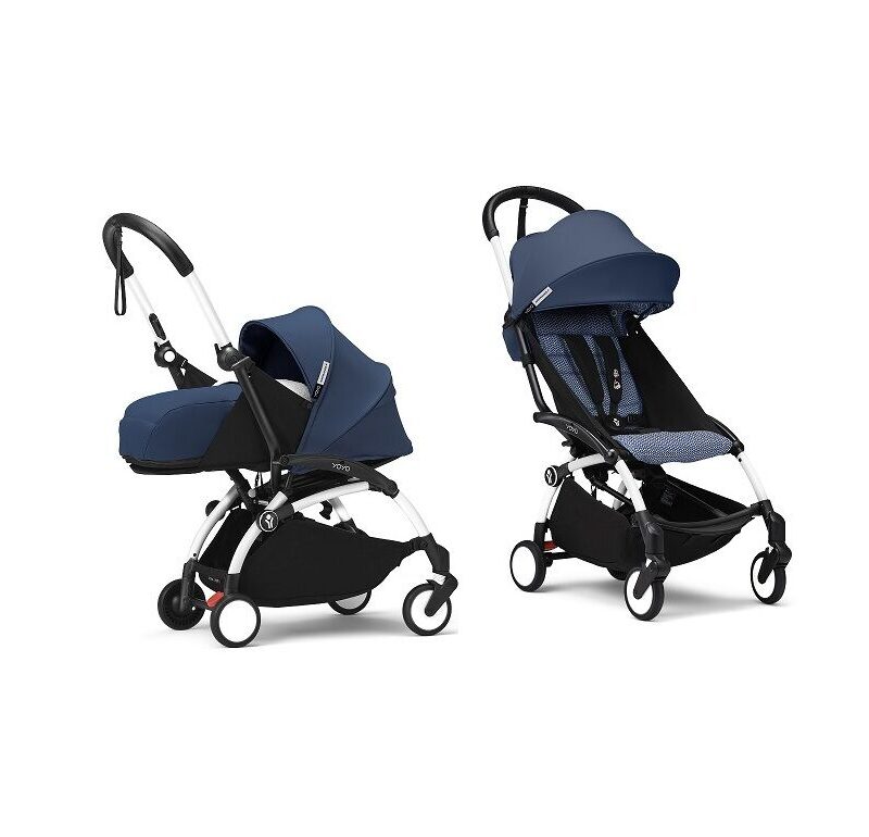Carucior 2 in 1 pentru copii Stokke YOYO³ pachet nou nascut si pachet 6 luni+ Air France