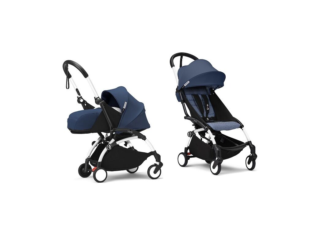 Carucior 2 in 1 pentru copii Stokke YOYO³ pachet nou nascut si pachet 6 luni+ Air France